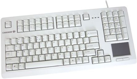 Cherry - G80-11900LUMEU-0 - Cherry 灰色 USB 有线 工业用 紧凑型，人机工程学 QWERTY（美国） 键盘 G80-11900LUMEU-0 