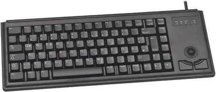 Cherry - G84-4420LPBGB-2 - Cherry 黑色 PS/2 有线 工业用 紧凑型 QWERTY（英国） 键盘 G84-4420LPBGB-2, 84键盘 
