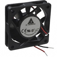 Delta Electronics - AFB0624HB - FAN AXIAL 60X15MM 24VDC WIRE